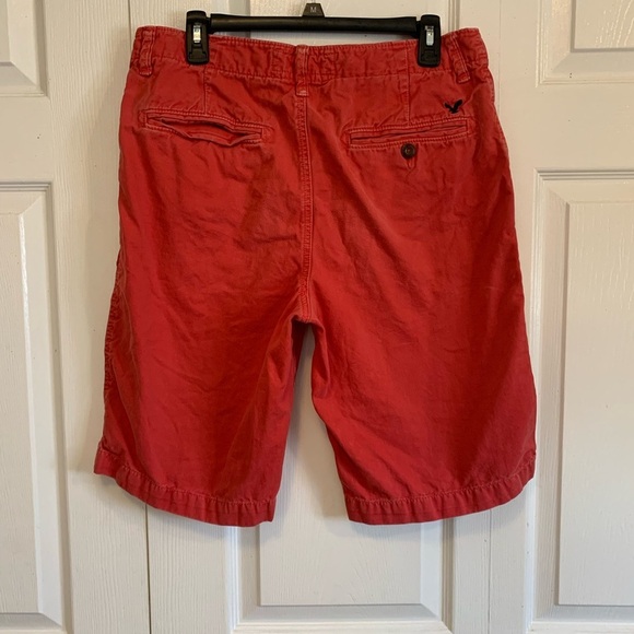 Mens American Eagle off red long board shorts - Picture 3 of 9